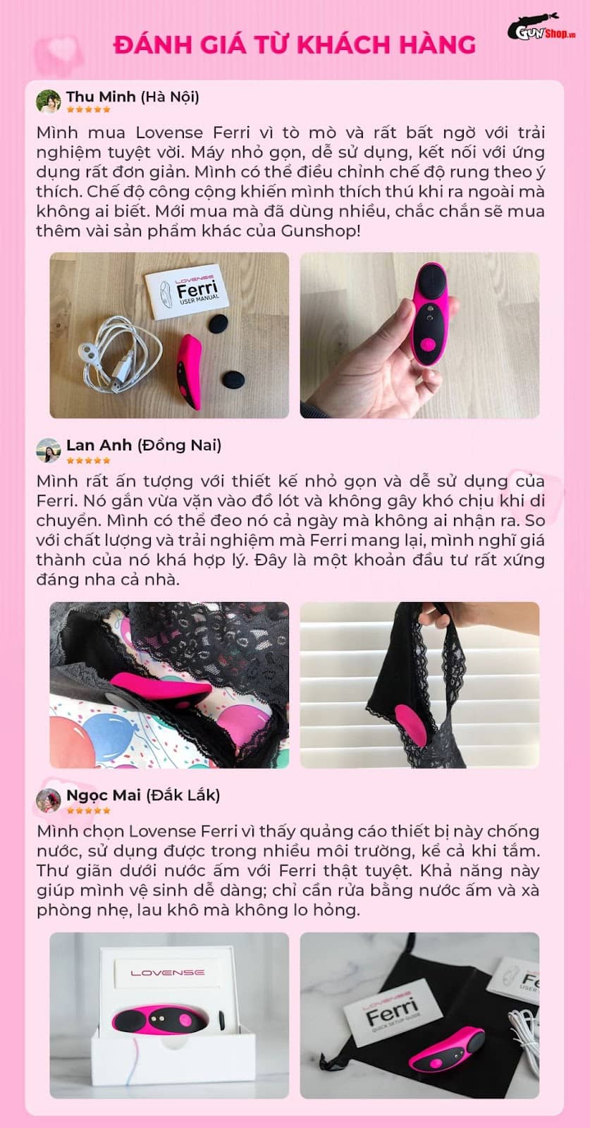 Máy massage Lovense Ferri rung mạnh cực sướng tăng khoái cảm