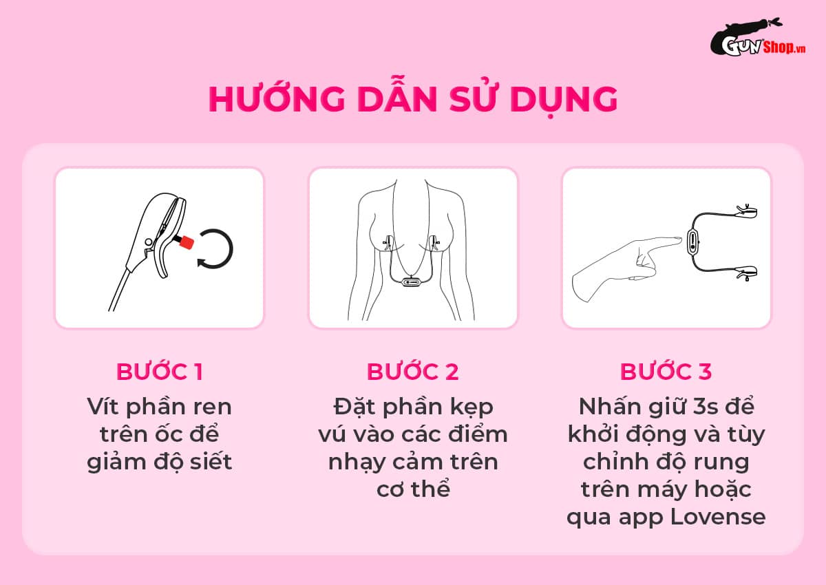  Đại lý Máy massage kẹp vú Lovense Gemini hàng mới về