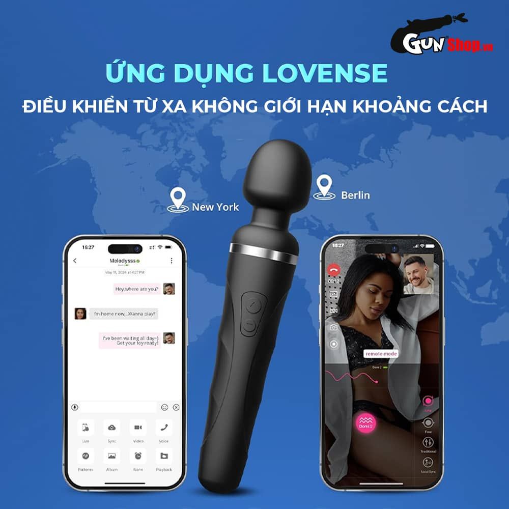 Máy massage Lovense Domi 2 rung mạnh bền bỉ cho nữ và các cặp đôi