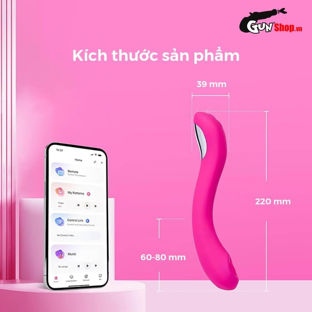 Máy massage Lovense Osci 2 rung điểm G điều khiển app hiện đại