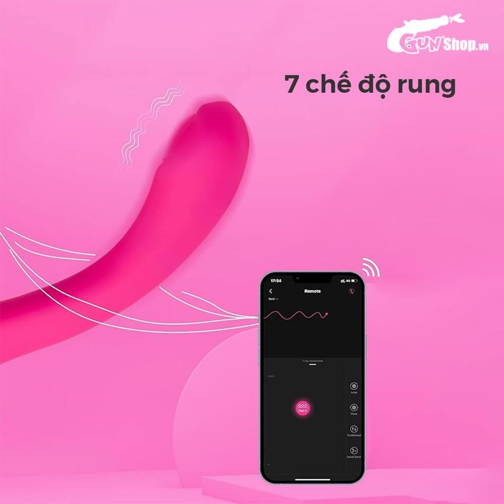 Máy massage Lovense Osci 2 rung điểm G điều khiển app hiện đại