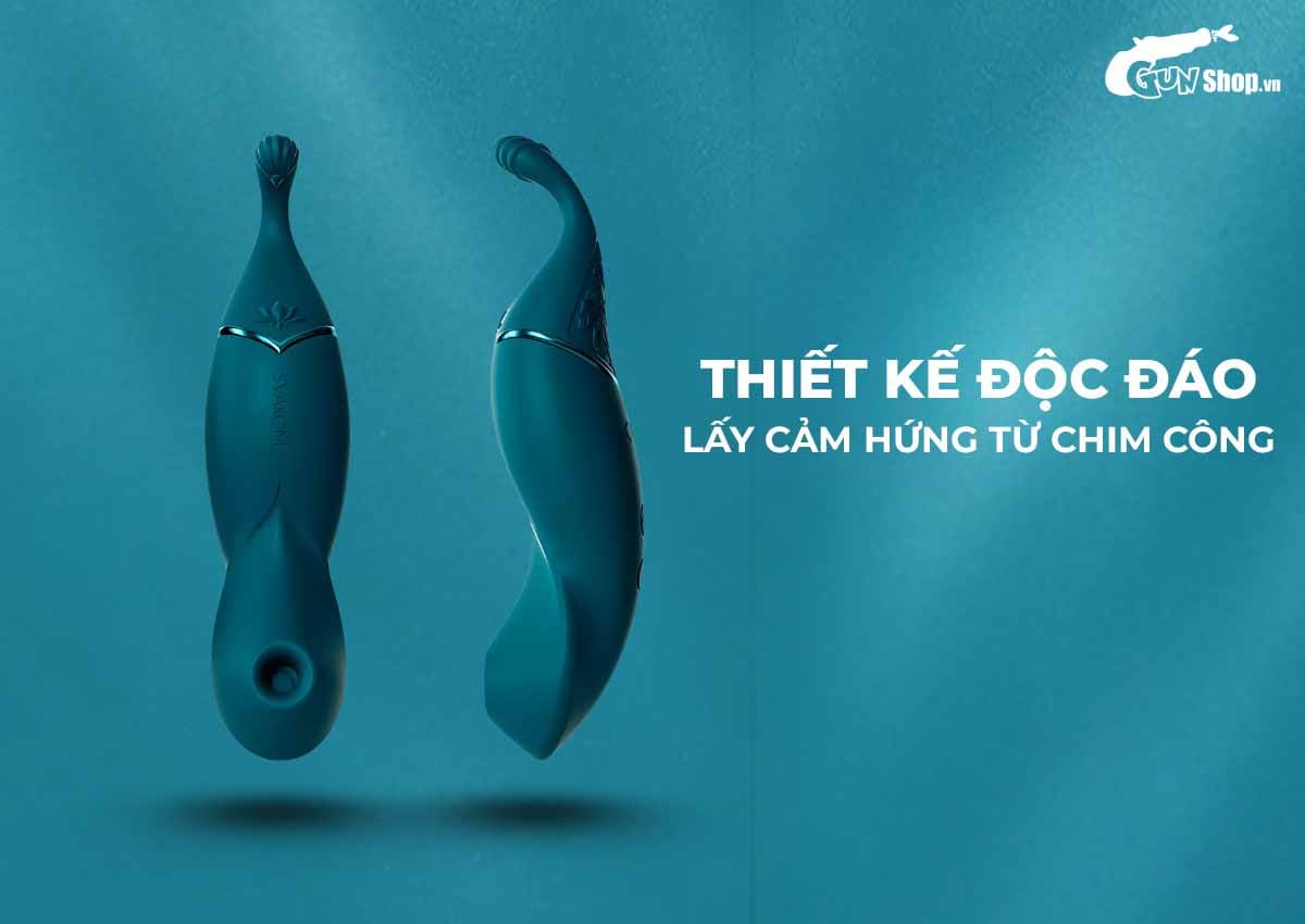 Máy massage Svakom Qingdai Shy Peacock 2 đầu rung hút hưng phấn tuyệt vời Máy massage Svakom Qingdai Shy Peacock 2 đầu rung hút hưng phấn tuyệt vời