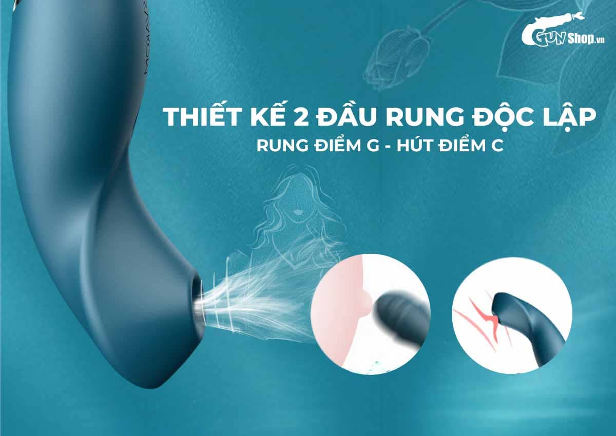 Máy massage Svakom Qingdai Shy Peacock 2 đầu rung hút hưng phấn tuyệt vời Máy massage Svakom Qingdai Shy Peacock 2 đầu rung hút hưng phấn tuyệt vời