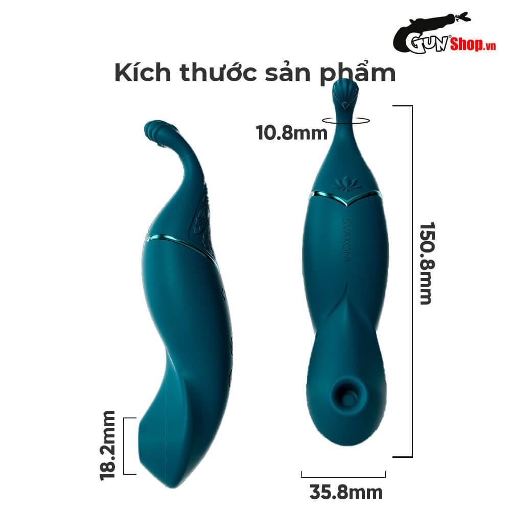 Máy massage Svakom Qingdai Shy Peacock kích thích đa điểm mềm