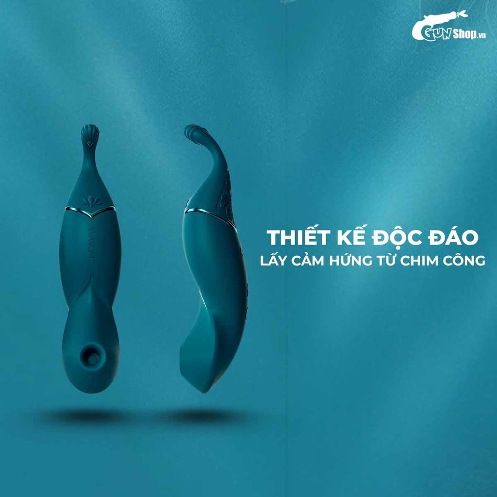 Máy massage Svakom Qingdai Shy Peacock kích thích đa điểm mềm