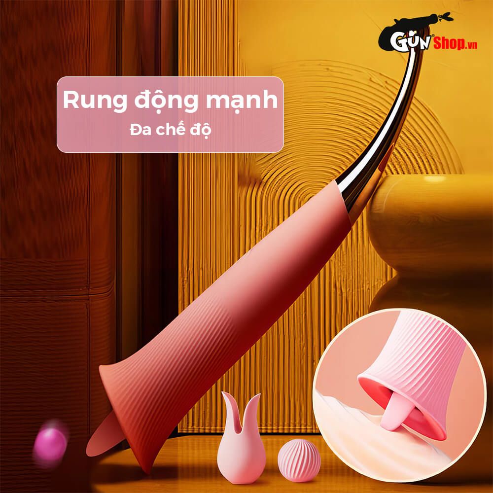 Máy massage Svakom Beverly 2 đầu kích thích điểm G và liếm