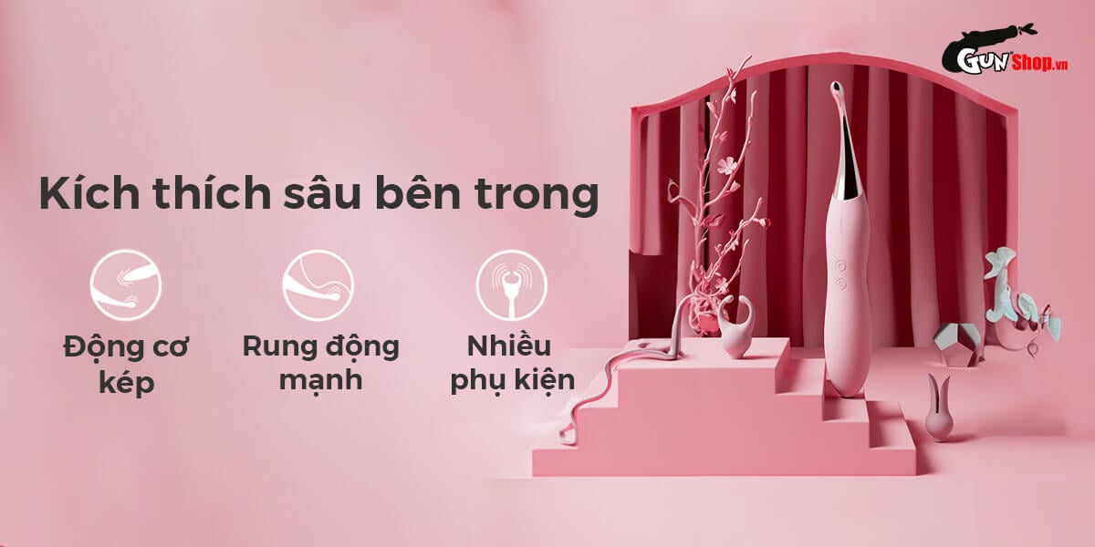 Máy massage Svakom Beatrice 2 đầu rung đa dạng kiểu dáng độc đáo