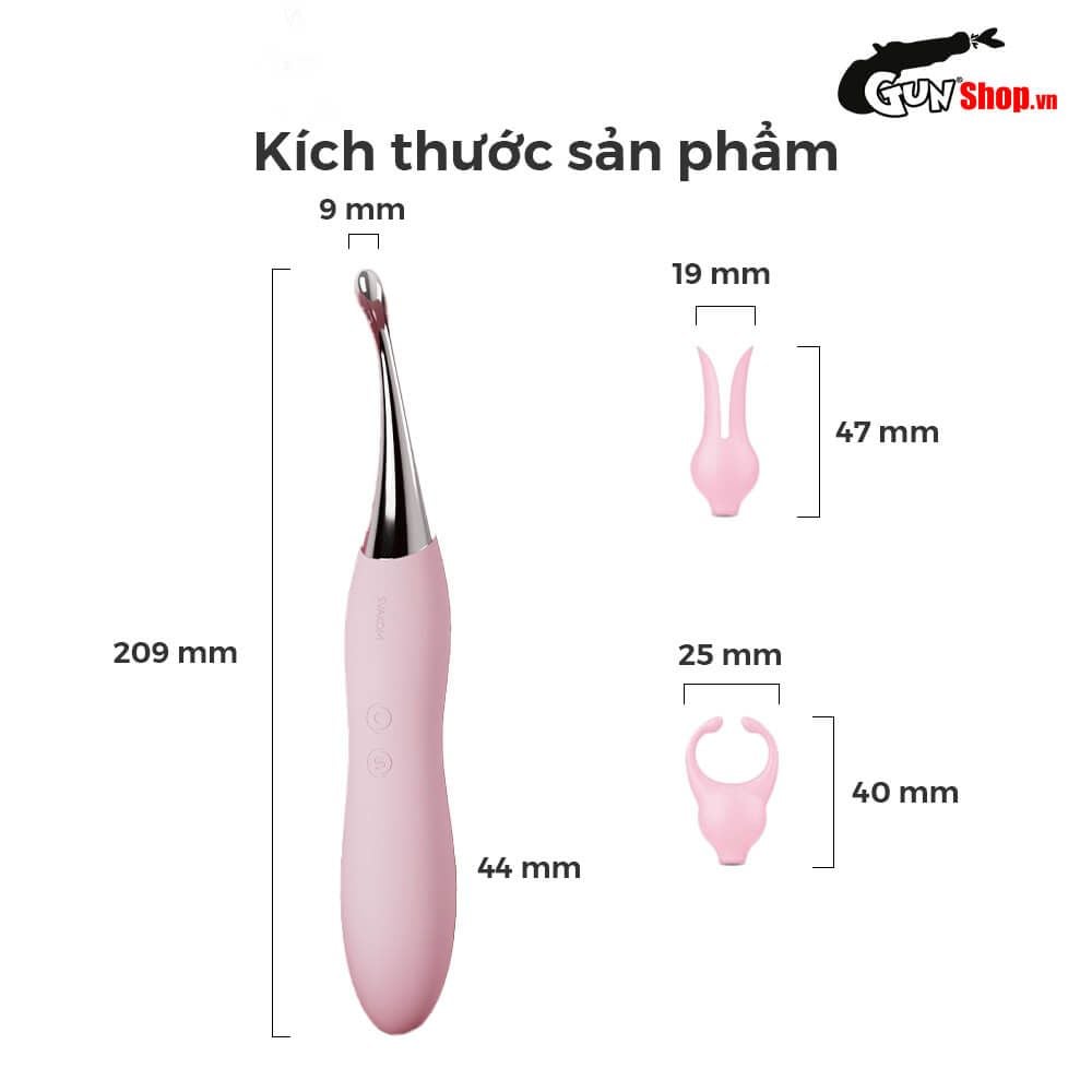 Máy massage Svakom Beatrice 2 đầu rung đa năng kích thích nữ giới