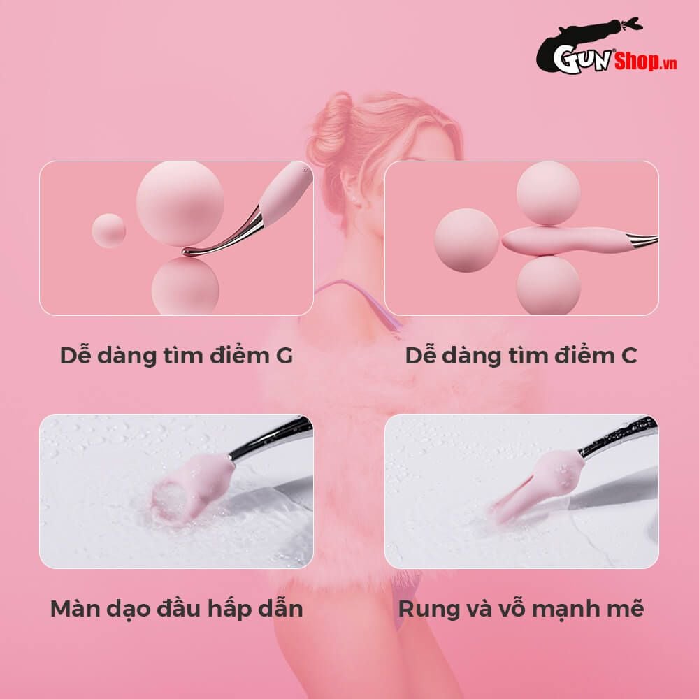 Máy massage Svakom Beatrice 2 đầu rung đa năng kích thích nữ giới
