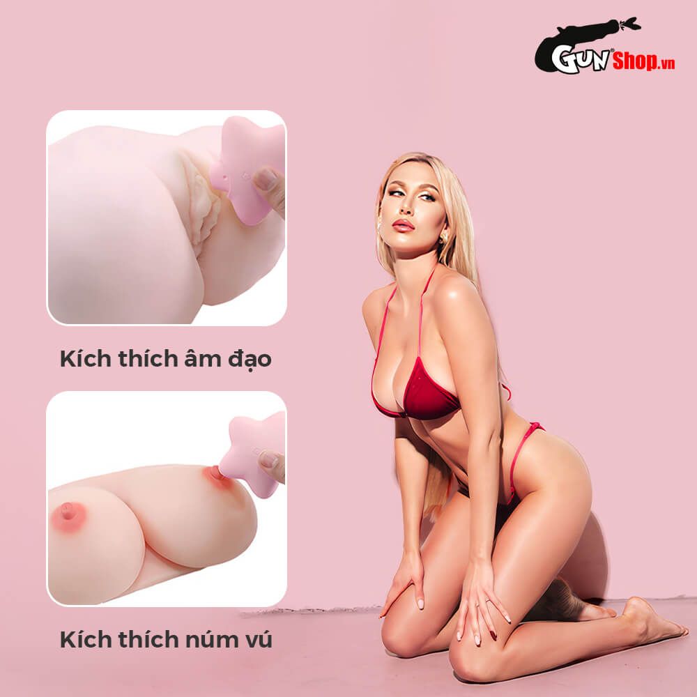 Máy massage Svakom Peach Star silicon cao cấp rung liếm đa chế độ