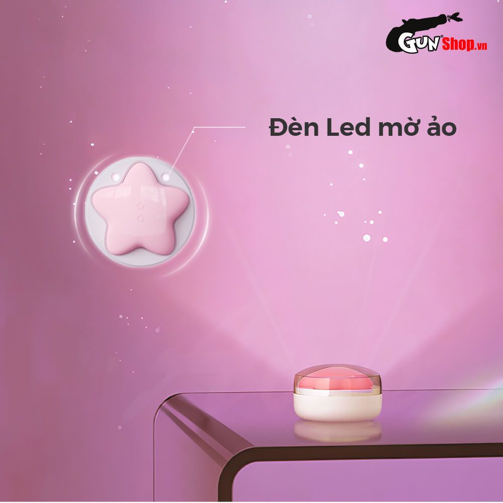 Máy massage Svakom Peach Star silicon cao cấp rung liếm đa chế độ
