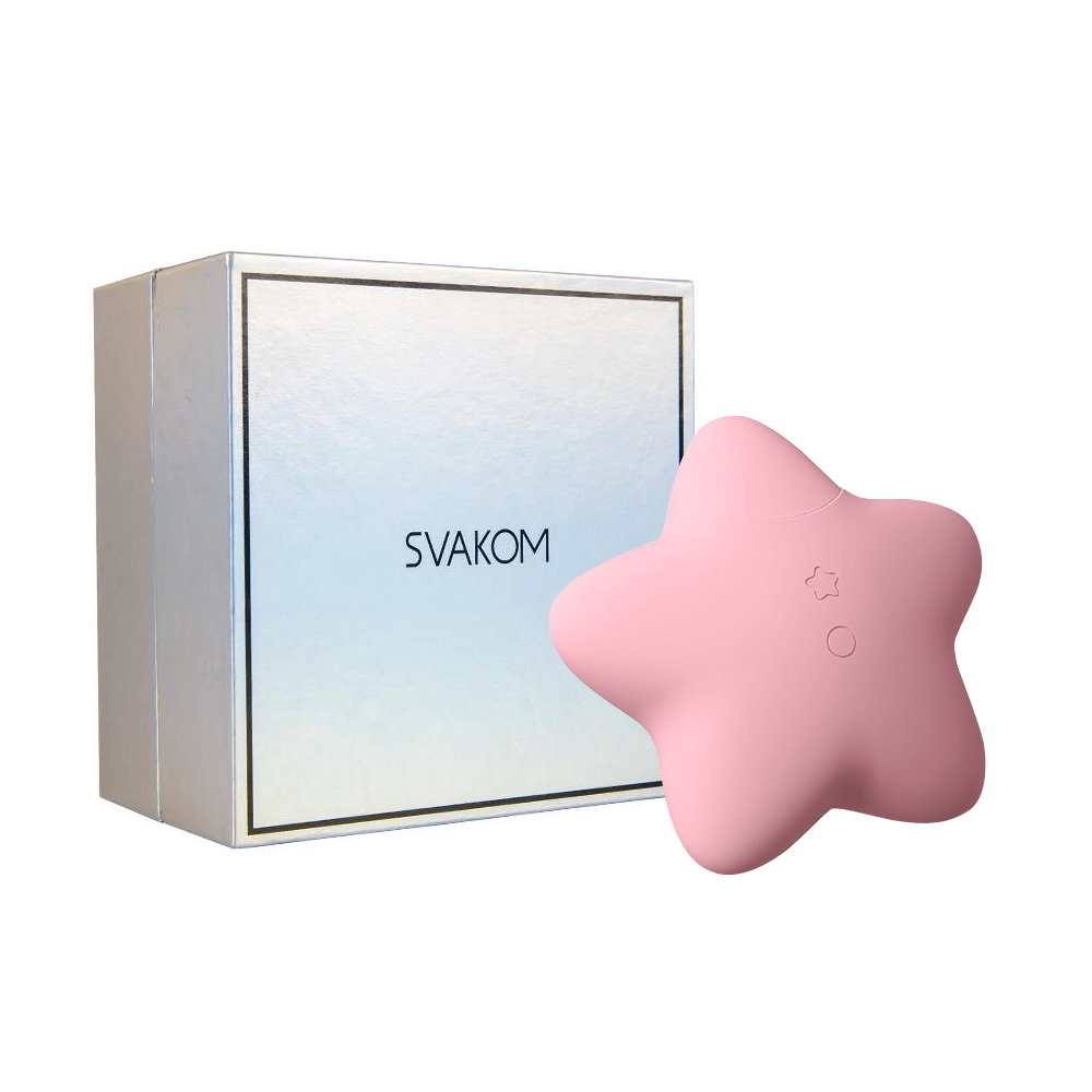 Máy massage Svakom Peach Star silicon cao cấp rung liếm đa chế độ