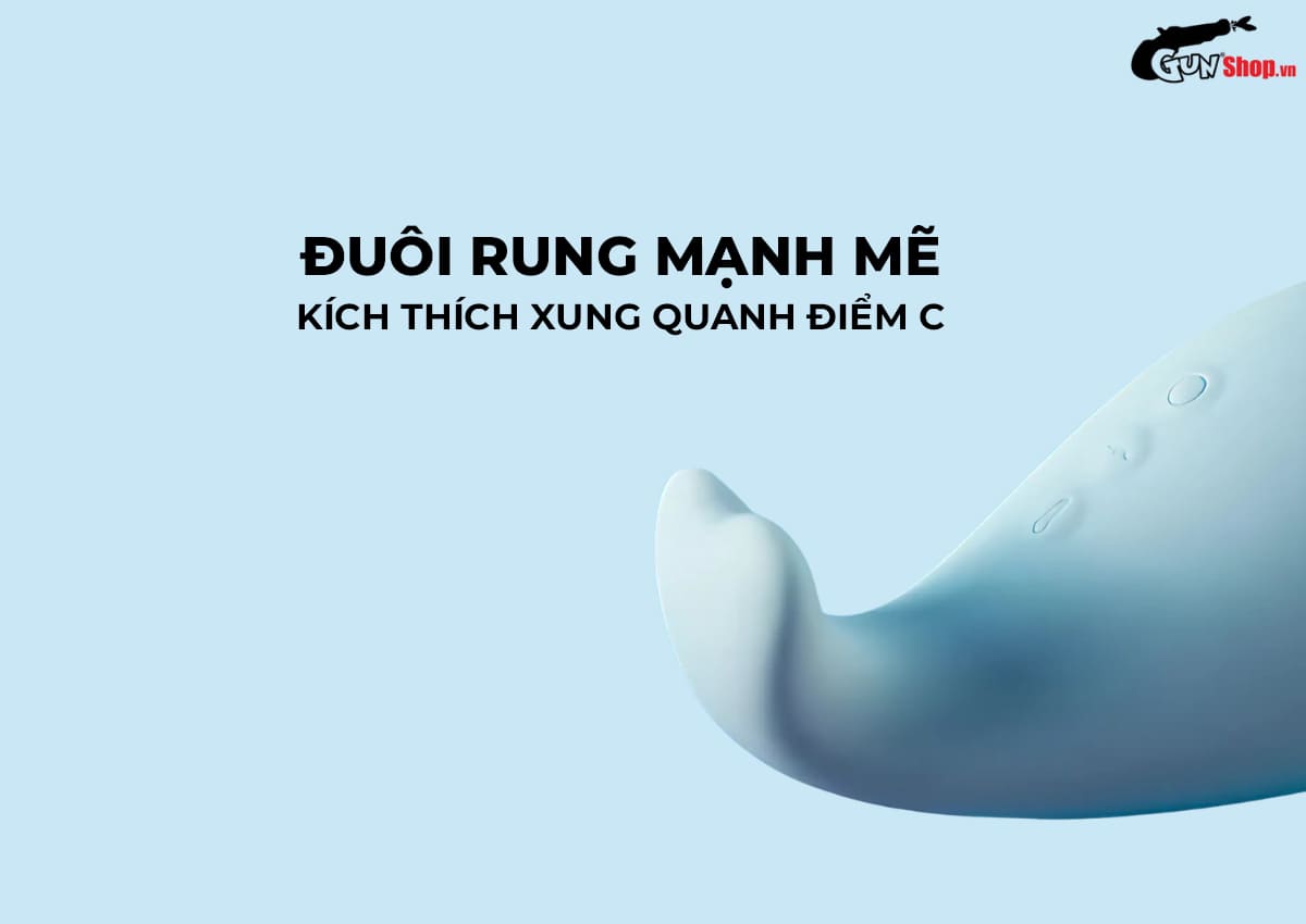 Máy massage Svakom Tantan Whale Pro siêu mềm đa chế độ rung