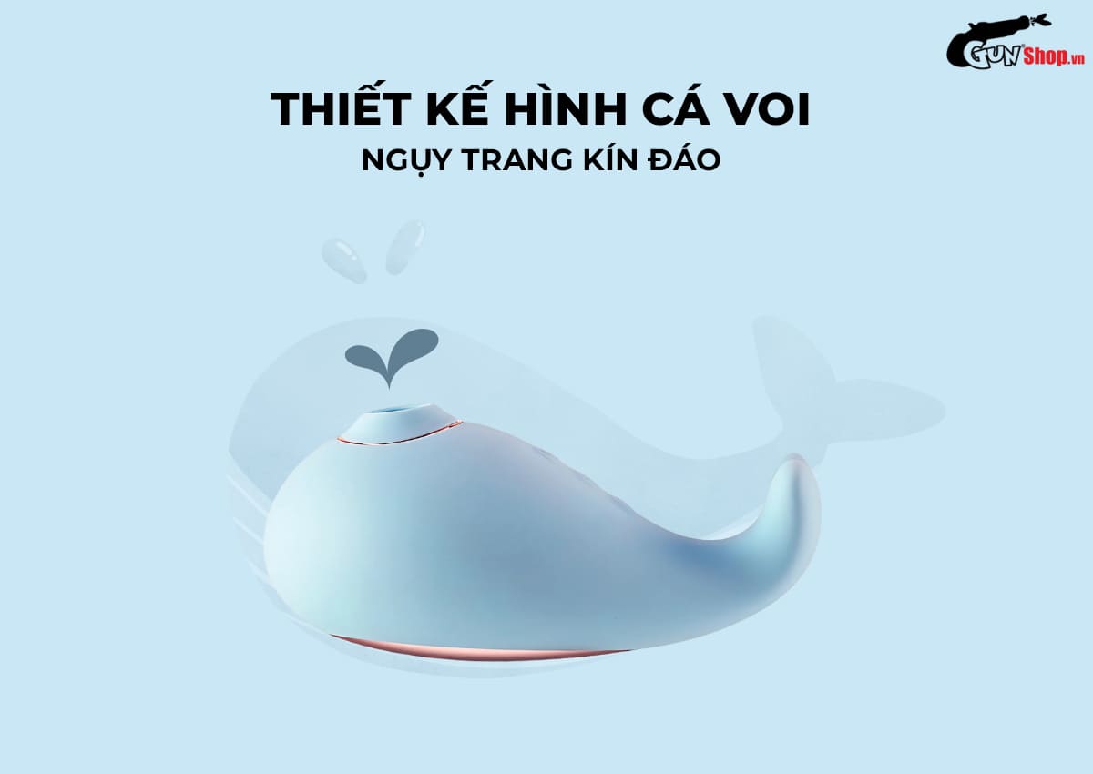 Máy massage Svakom Tantan Whale Pro siêu mềm đa chế độ rung