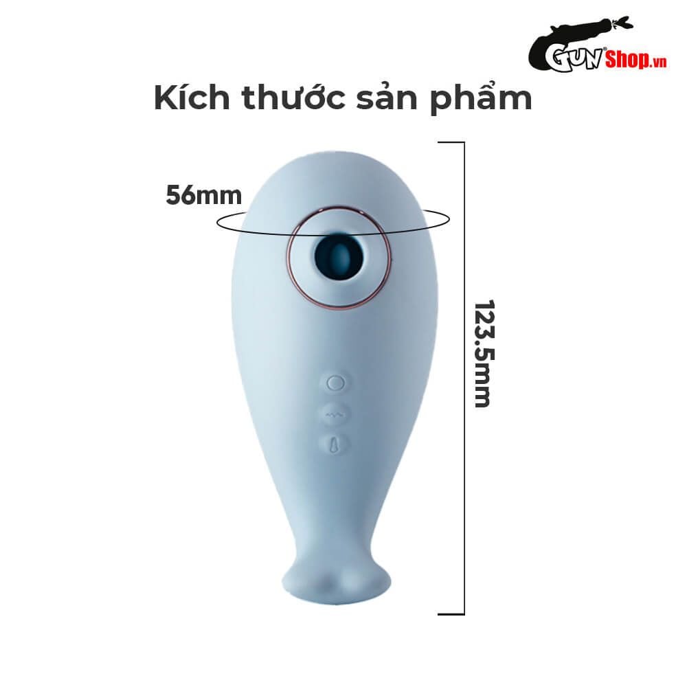 Máy massage Svakom Tantan Whale Pro cá voi xanh lưỡi giả hút liếm