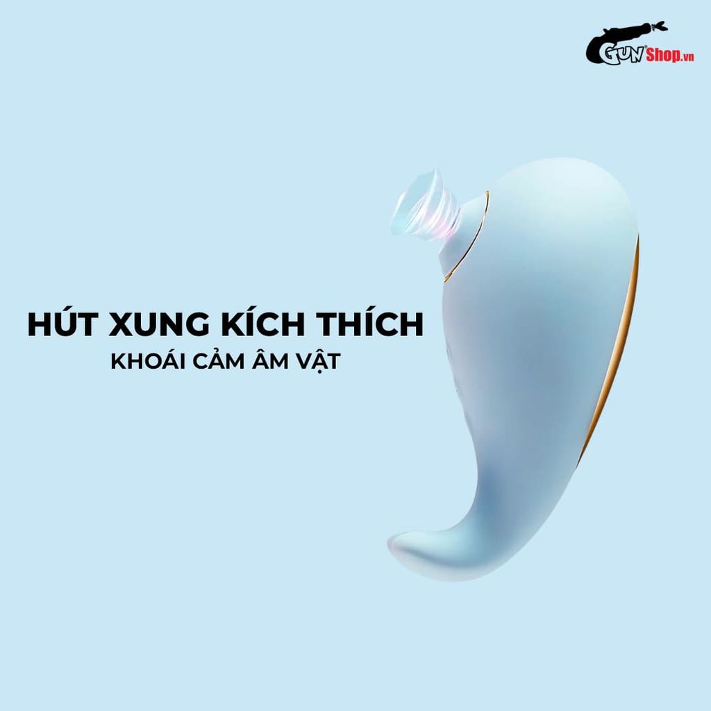Máy massage Svakom Tantan Whale Pro cá voi xanh lưỡi giả hút liếm