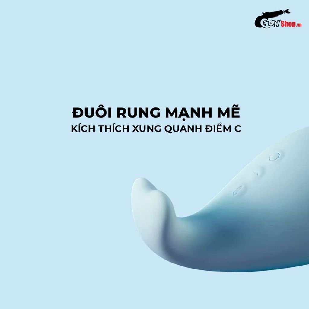Máy massage Svakom Tantan Whale Pro cá voi xanh lưỡi giả hút liếm