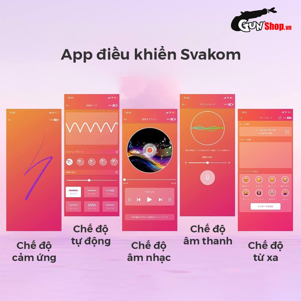 Máy massage Svakom Mimiki tai nghe vùng kín rung mạnh silicon