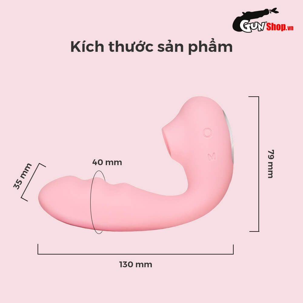 Máy Massage Svakom Zemalia Tana Hút Rung Uốn Cong 180 Độ