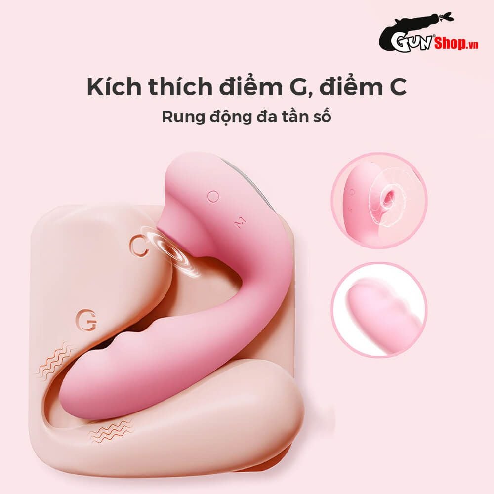 Máy Massage Svakom Zemalia Tana Hút Rung Uốn Cong 180 Độ