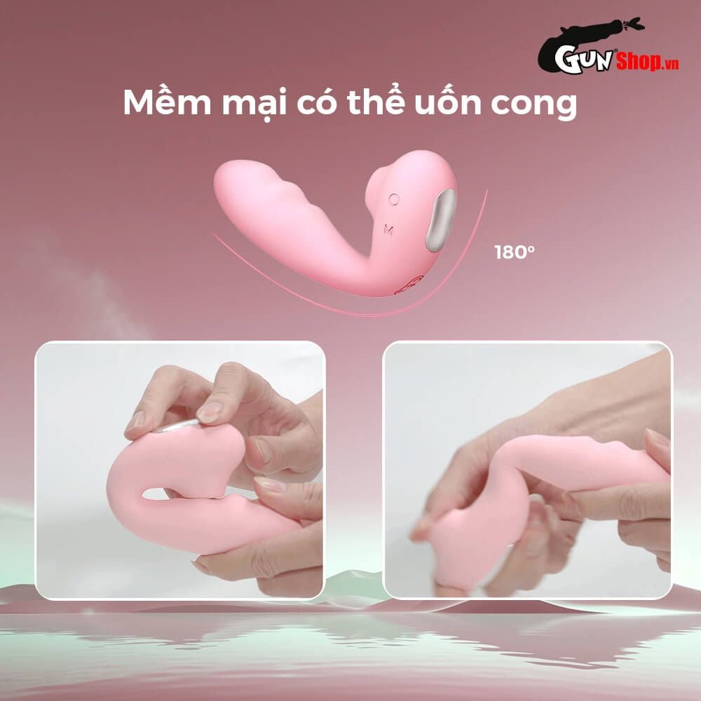 Máy Massage Svakom Zemalia Tana Hút Rung Uốn Cong 180 Độ