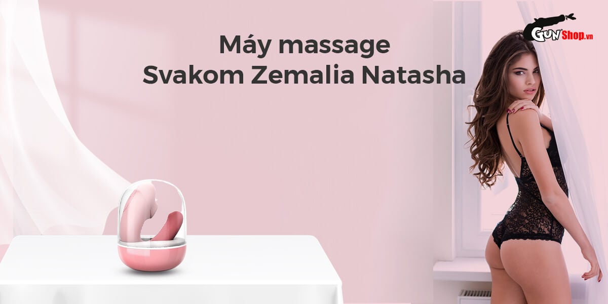 Máy massage Svakom Zemalia Natasha 10 tần số rung kép kích thích cùng lúc