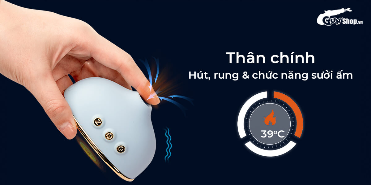 Máy massage Svakom Morole rung hút nóng 42°C kích thích điểm G