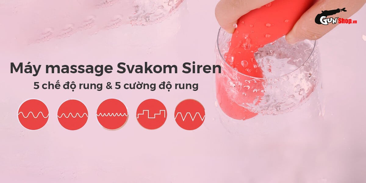 Máy massage Svakom Siren cao cấp thư giãn tăng khoái cảm sảng khoái