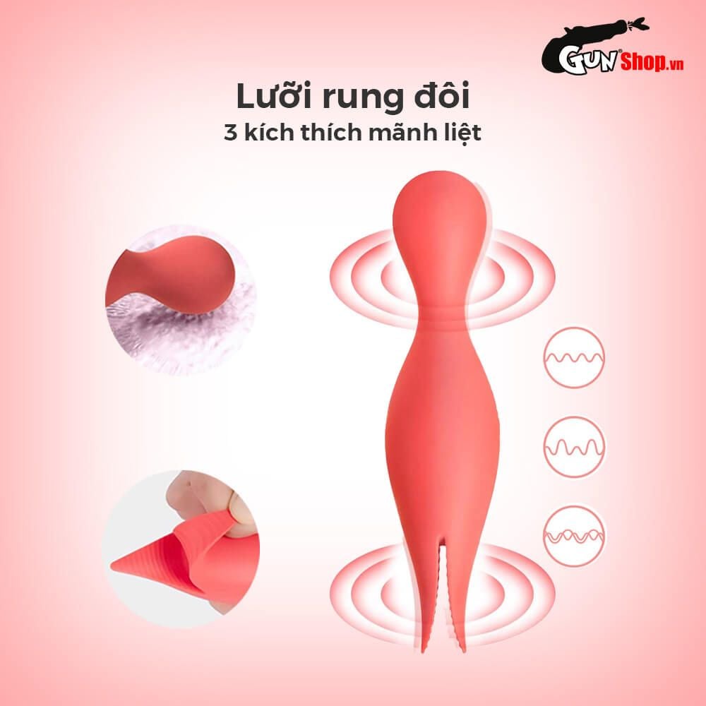 Máy Massage Svakom Siren Đầu Rung Kích Thích Mạnh Mẽ, Cao Cấp