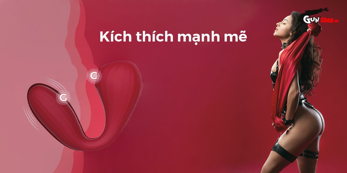 Máy massage Magic Motion Bobi Đỏ 10 chế độ rung motor khỏe êm