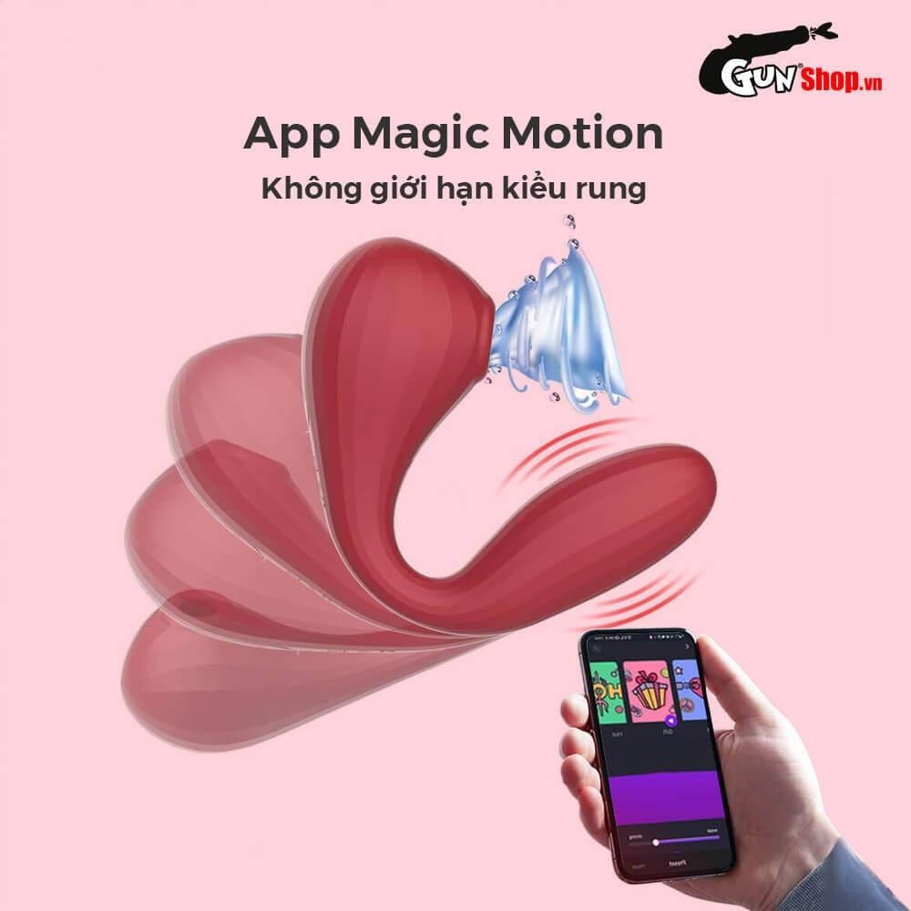 Máy massage Magic Motion Bobi đỏ 10 chế độ rung bú liếm cực mạnh