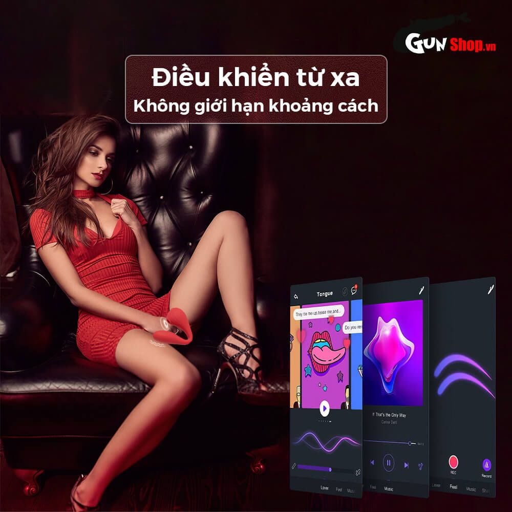 Máy massage Magic Motion Bobi đỏ 10 chế độ rung bú liếm cực mạnh