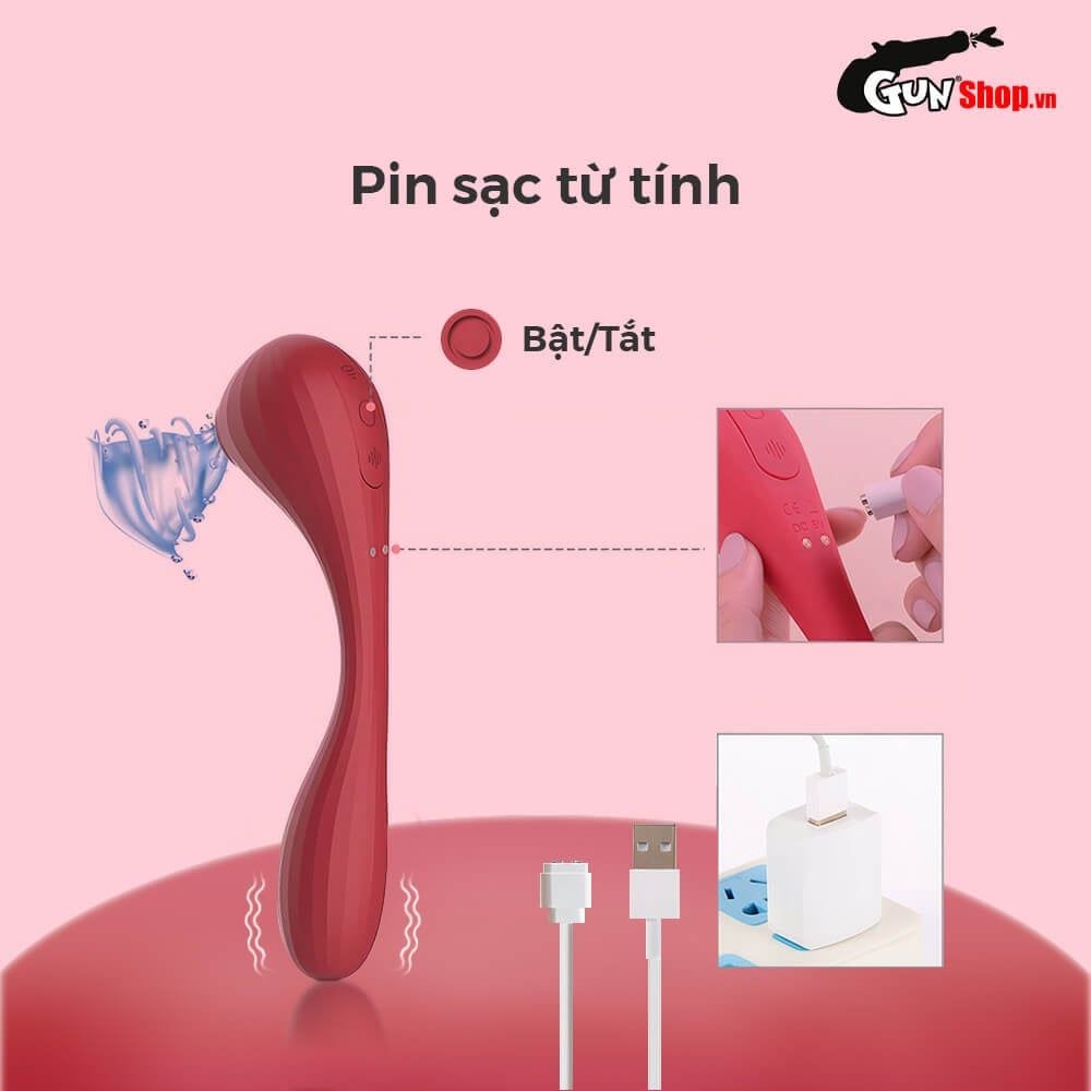 Máy massage Magic Motion Bobi đỏ 10 chế độ rung bú liếm cực mạnh