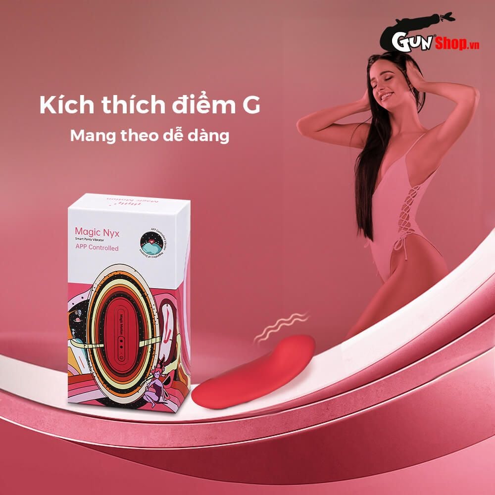 Máy massage Magic Motion Nyx nhỏ gọn điều khiển từ xa qua app siêu kích thích