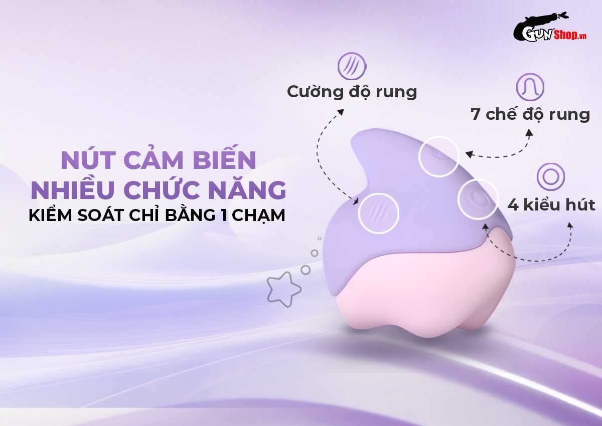 Máy massage Magic Motion Unicorn nhỏ gọn rung hút đa chiều thiết kế pastel