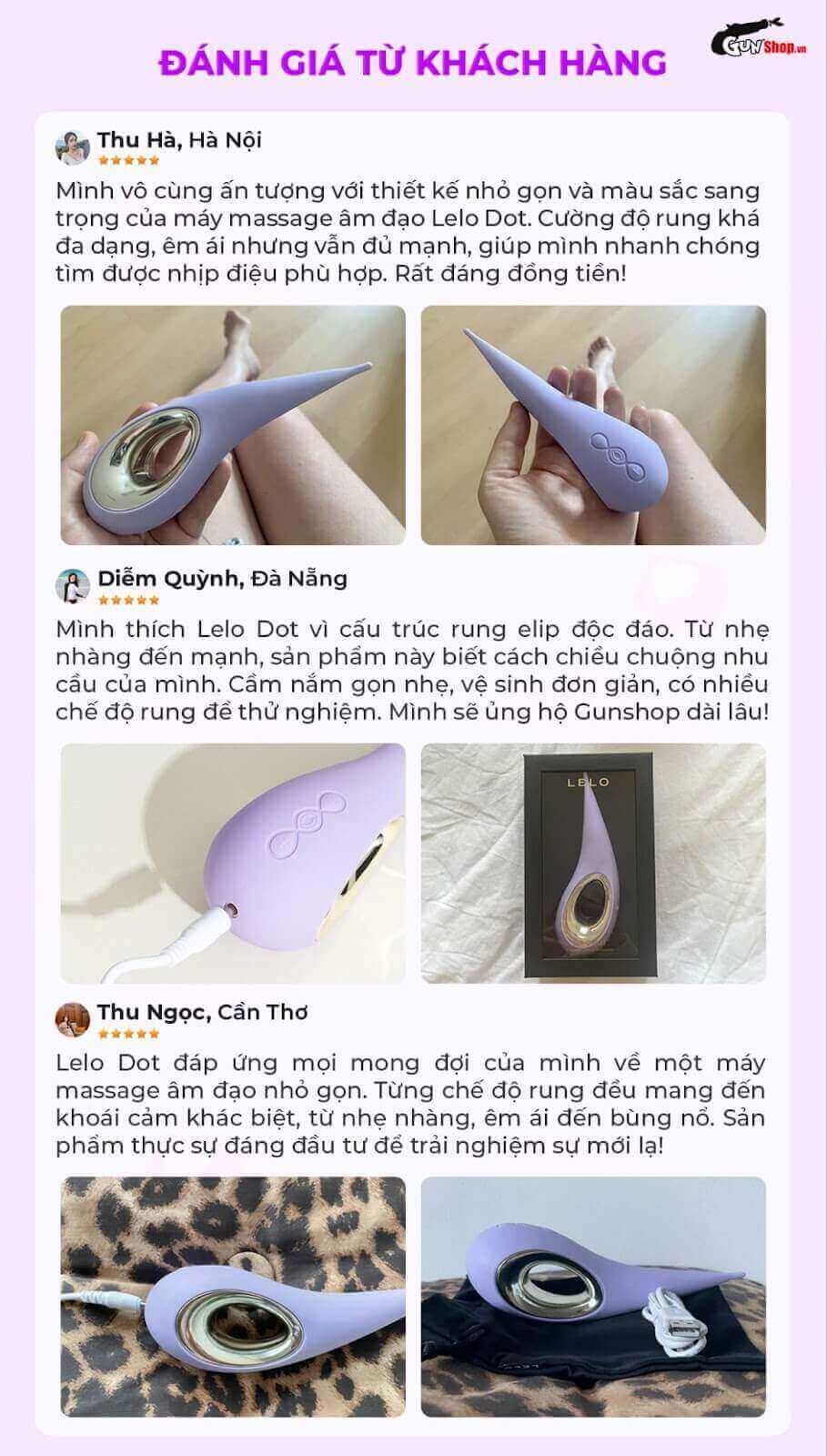 Review Máy massage âm đạo Lelo Dot hàng xách tay Review Máy massage âm đạo Lelo Dot hàng xách tay