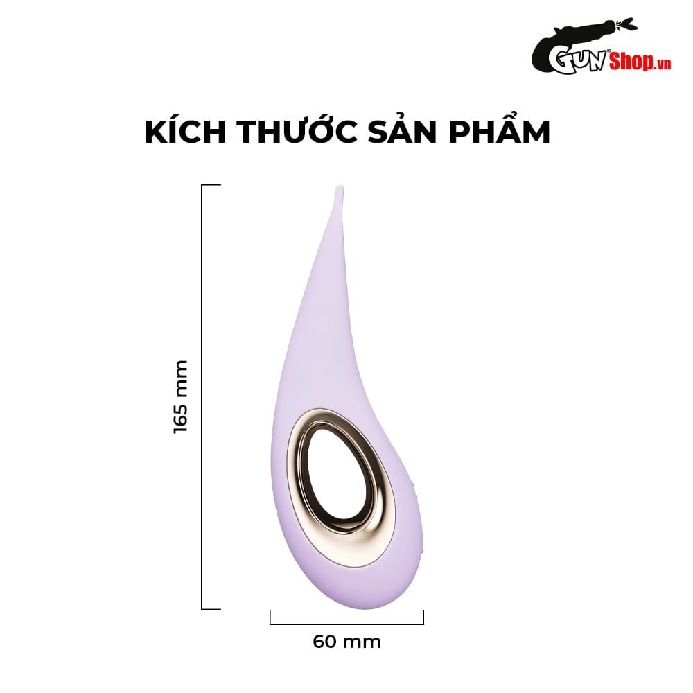 Máy massage âm đạo Lelo Dot mềm mại đầu rung elip kích thích chính xác
