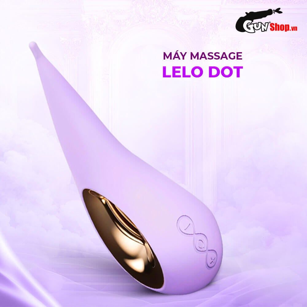 Máy massage âm đạo Lelo Dot mềm mại đầu rung elip kích thích chính xác