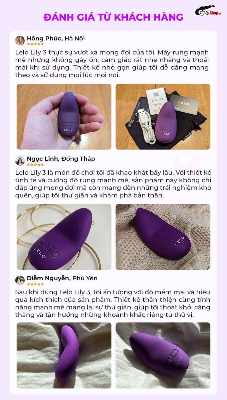  So sánh Máy massage Lelo Lily 3 hàng xách tay