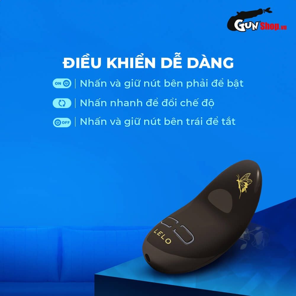 Máy massage Lelo Nea 3 Black 10 chế độ rung sang trọng công nghệ cao