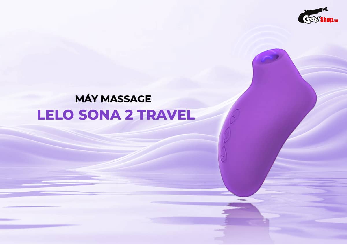 Sonic Vaginal Massager Lelo Sona 2 Travel 12 Modes Compact Lock