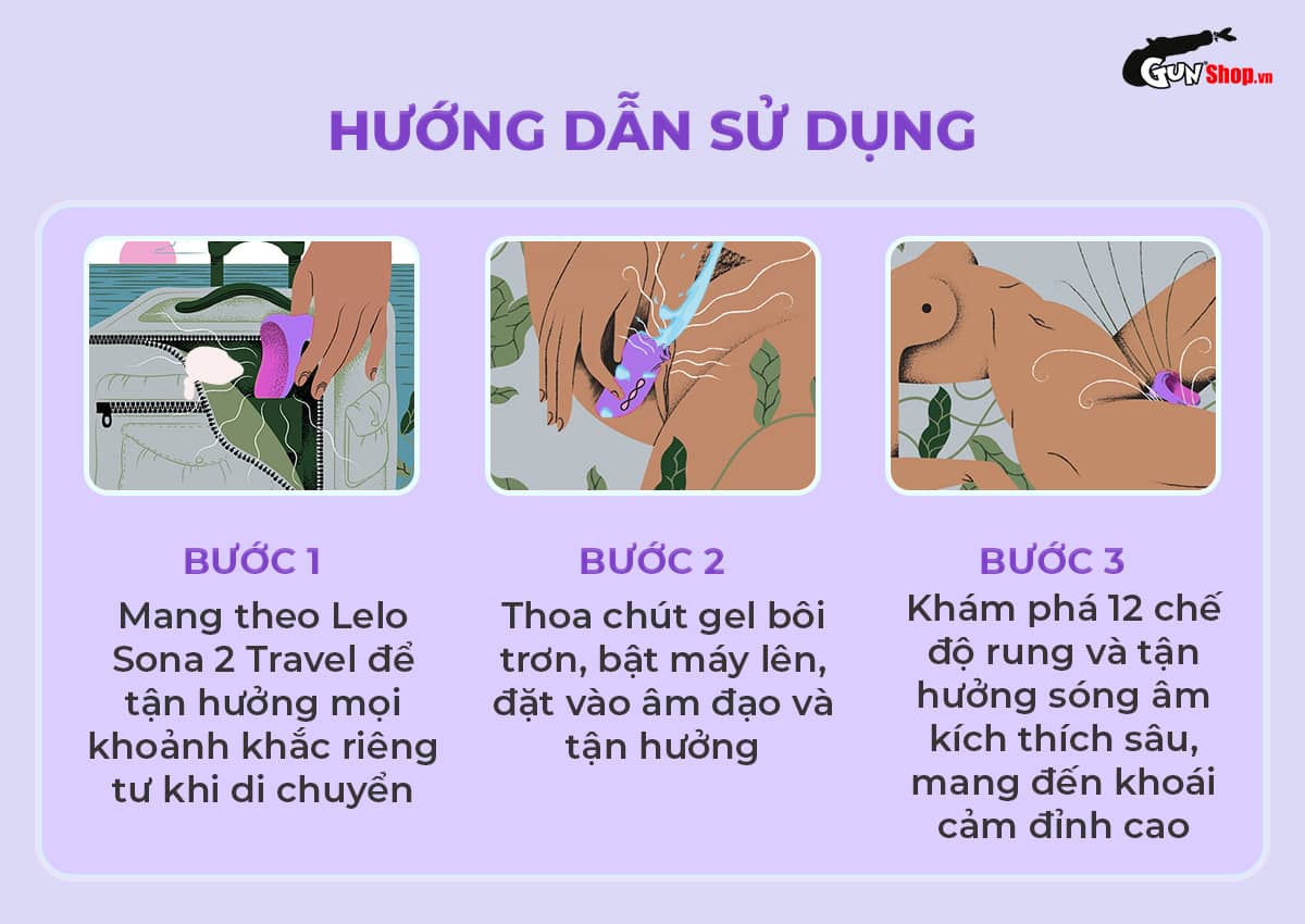  Bảng giá Máy massage âm đạo sóng âm Lelo Sona 2 Travel giá rẻ