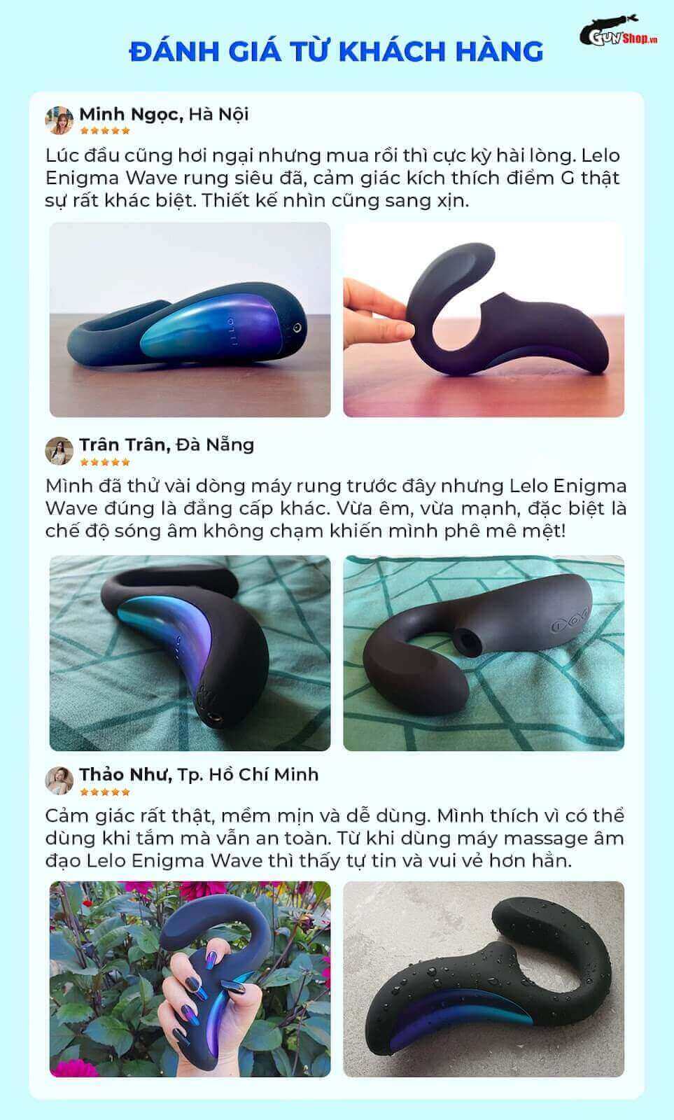  Đánh giá Máy massage âm đạo Lelo Enigma Wave giá rẻ