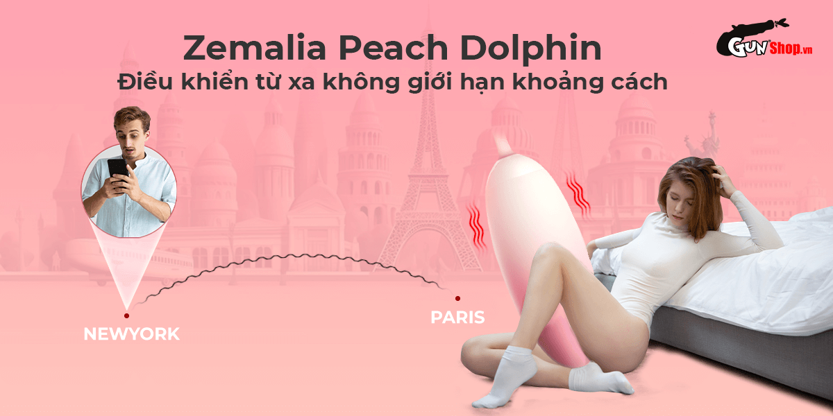 Svakom Zemalia Peach Dolce Dual-Head Massager 9 Modes Cute