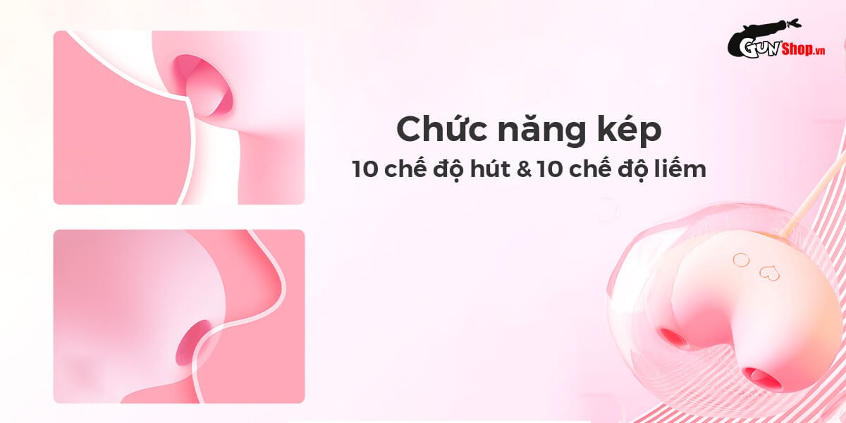 Svakom Zemalia Peach Dolce Dual-Head Massager 9 Modes Cute