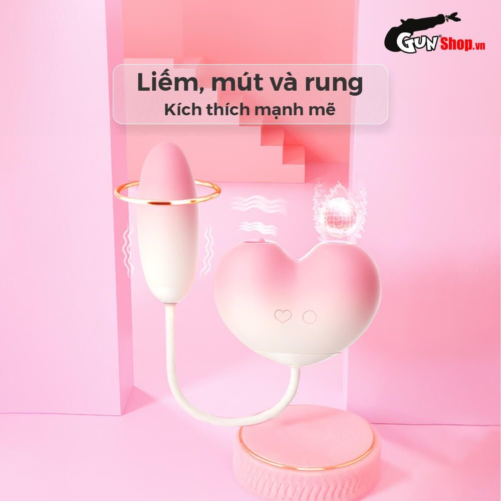 Máy massage Svakom Zemalia Peach Dolce 2 đầu 9 chế độ rung xinh xắn dễ dùng
