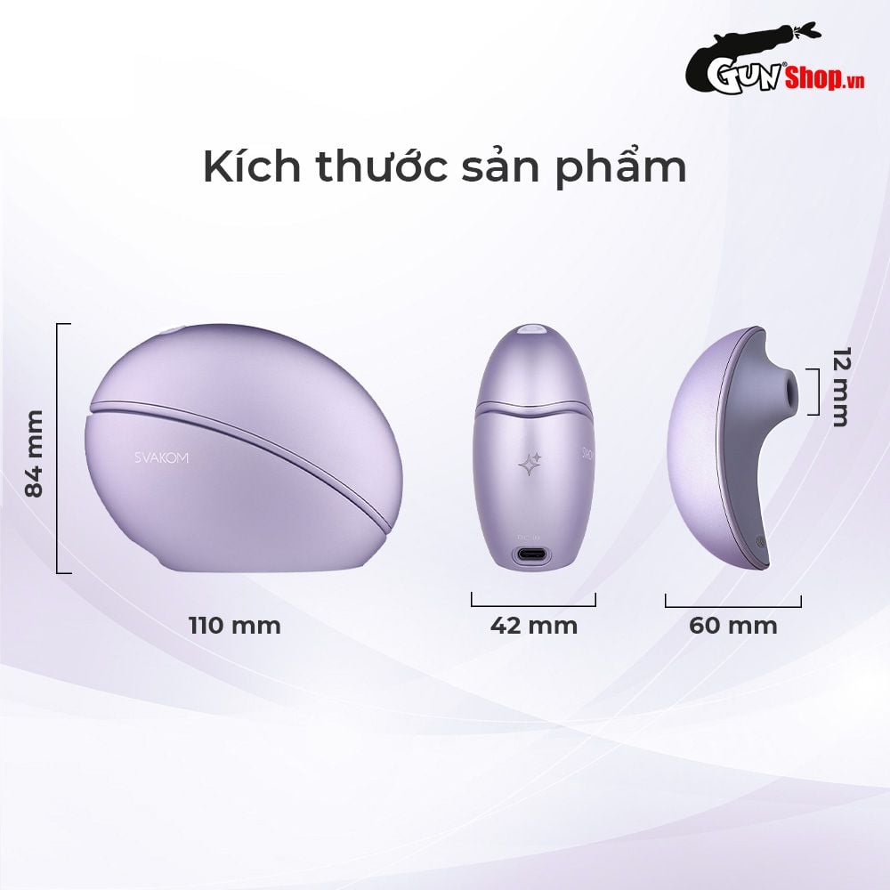 Máy massage Svakom Galaxie rung hút 5 chế độ ánh sáng ngân hà