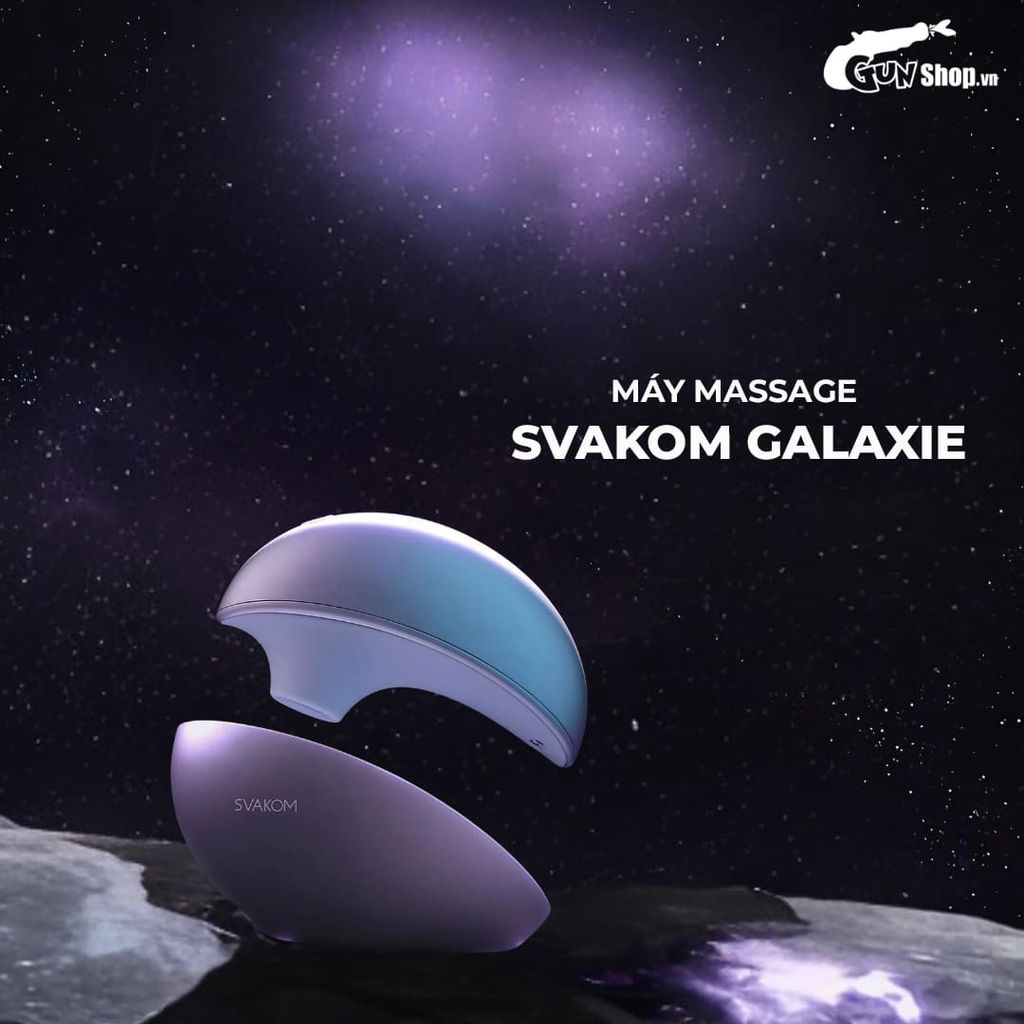 Máy massage Svakom Galaxie rung hút 5 chế độ ánh sáng ngân hà