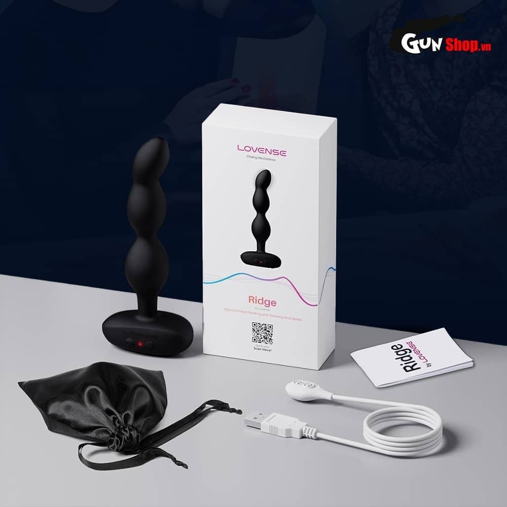Máy massage hậu môn Lovense Ridge nhỏ gọn rung đa điểm cực phê
