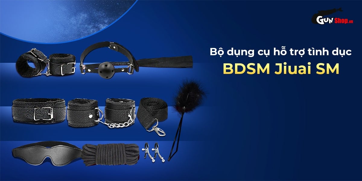 Bộ roi da BDSM Jiuai kích thích khoái cảm quan hệ mọi tư thế